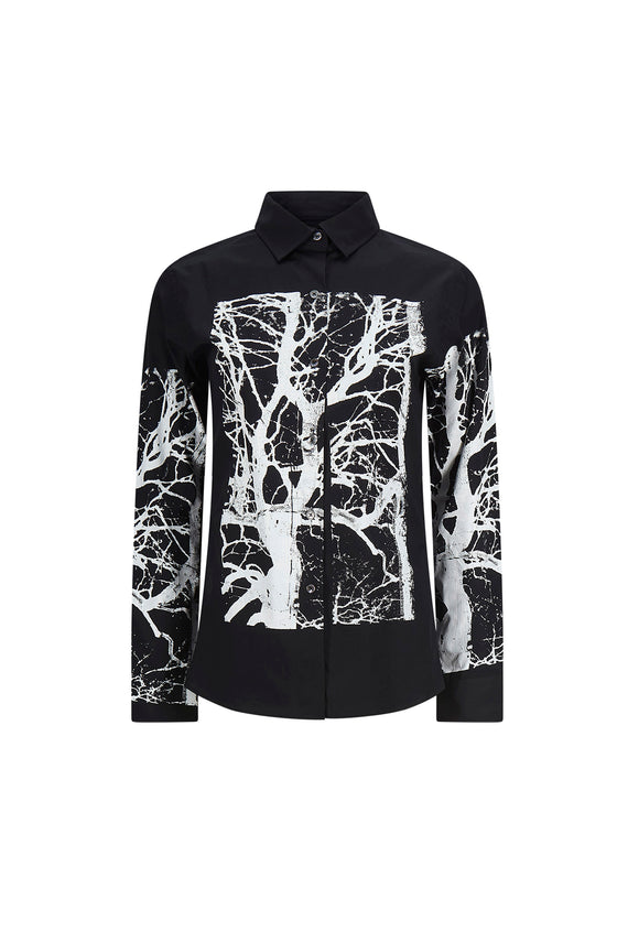 'MIDNIGHT FOREST' BLACK NEW CLASSIC SHIRT - - Libertine - Main image