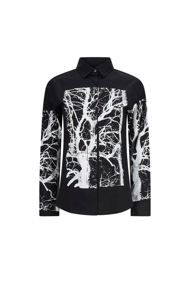 'MIDNIGHT FOREST' BLACK NEW CLASSIC SHIRT - - Libertine
