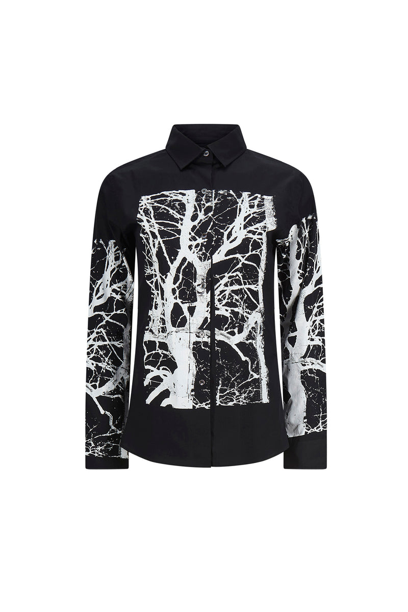 'MIDNIGHT FOREST' BLACK NEW CLASSIC SHIRT - - Libertine