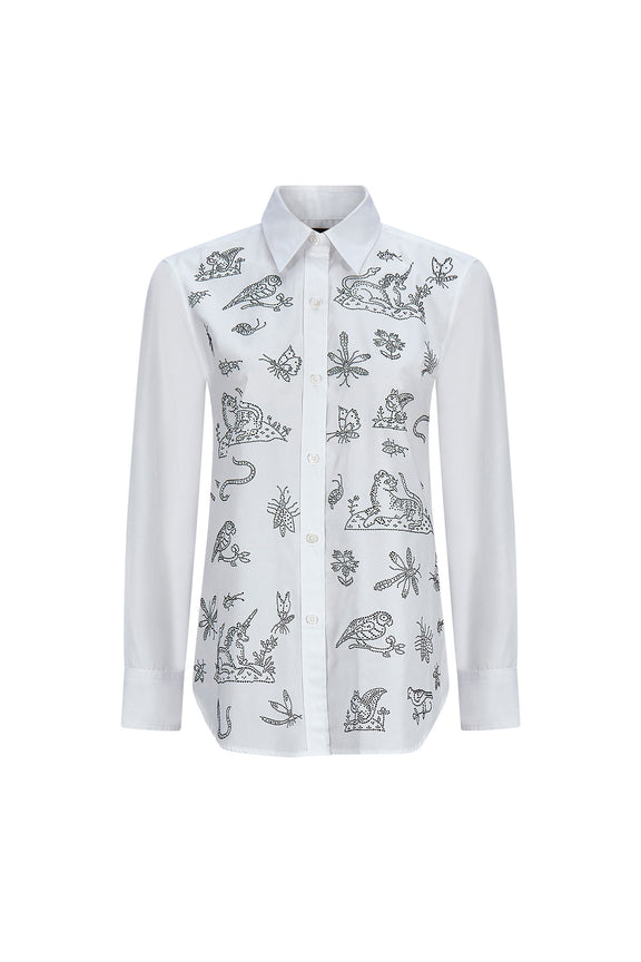 'ELIZABETHAN STUMP WORK' NEW CLASSIC SHIRT -  - Libertine