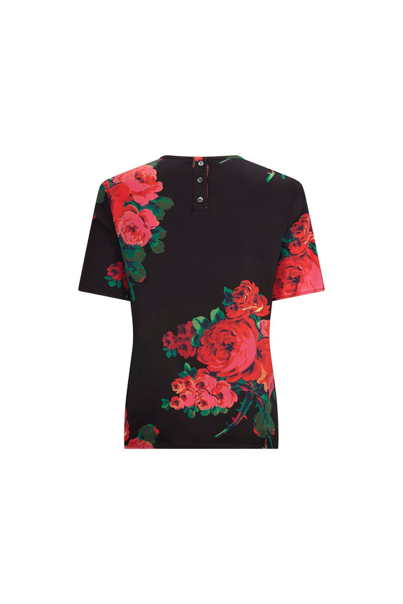 'SEVILLE ROSE' SHORT SLEEVE BLOUSE -  - Libertine