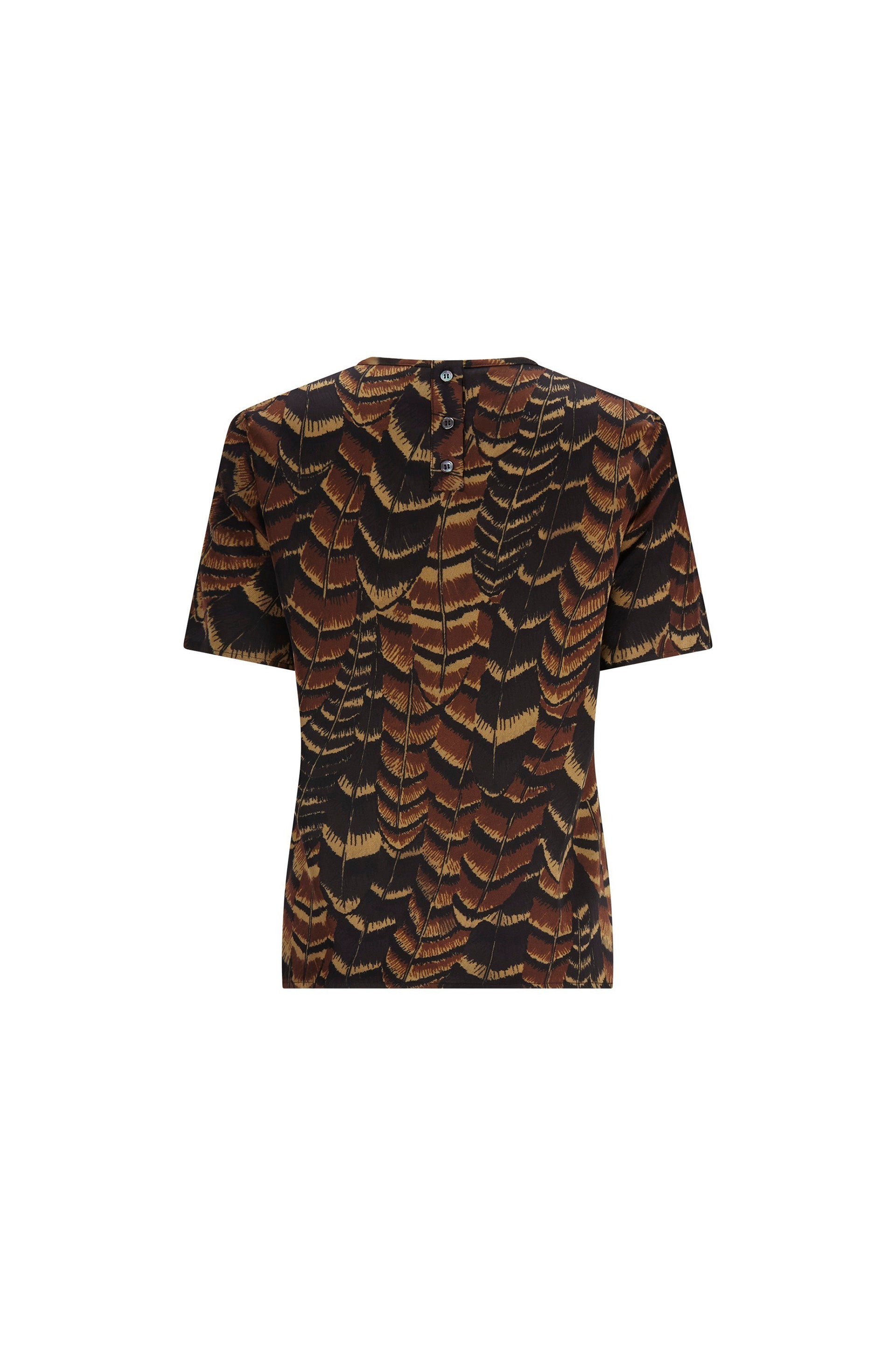 'FEATHERS' SHORT SLEEVE BLOUSE -  - Libertine