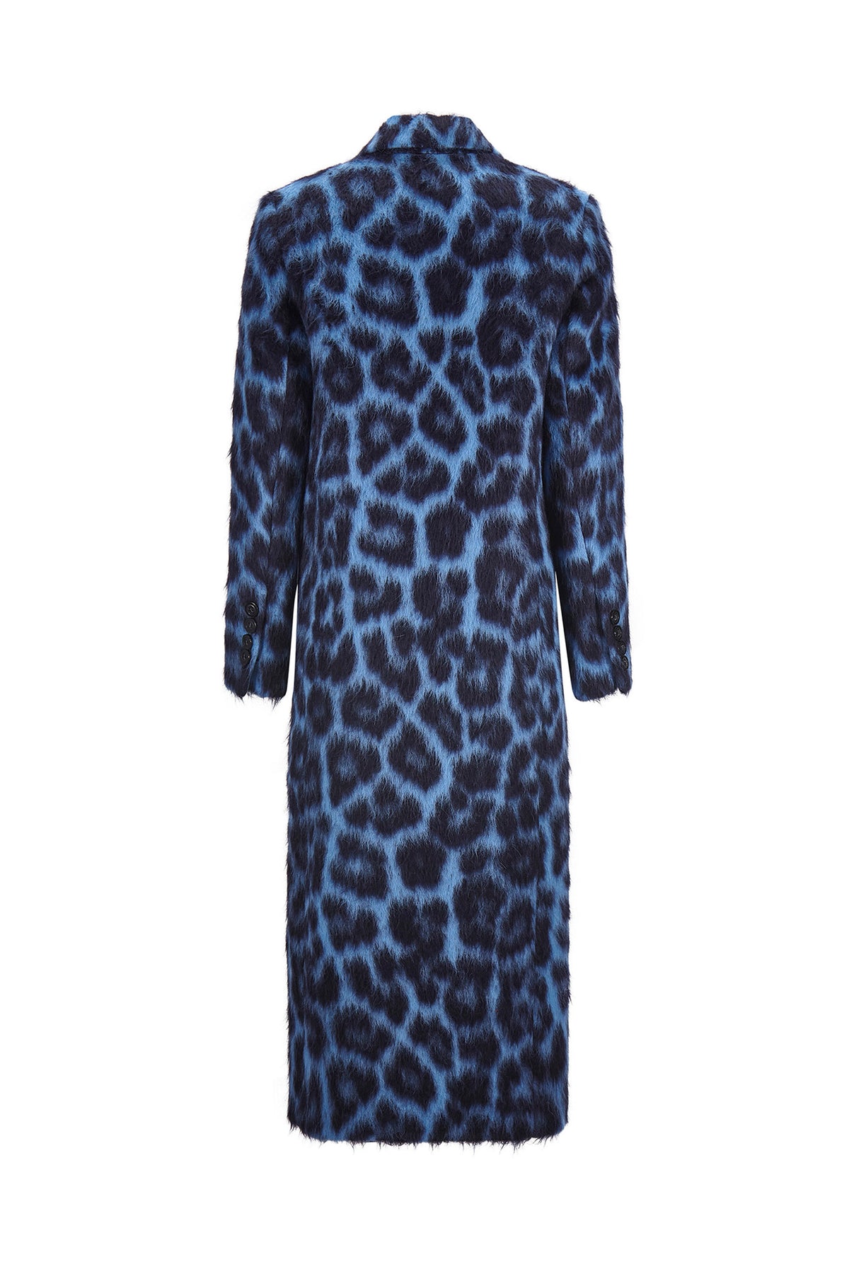 'LONDON LEOPARDO' MIDI LENGTH DOUBLE BREASTED COAT - - Libertine