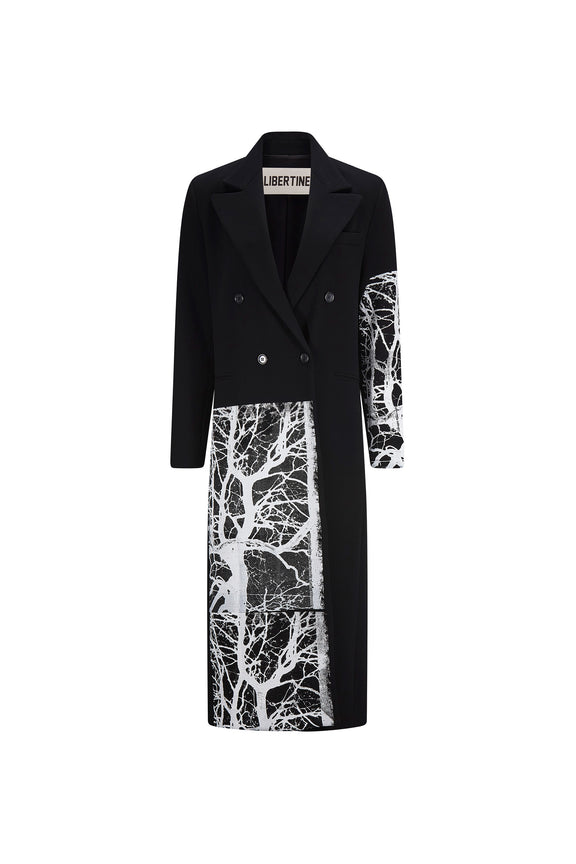 'MIDNIGHT FOREST' MIDI DOUBLE BREASTED COAT -  - Libertine