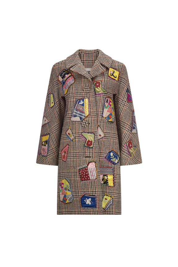 'LICKETY SPLIT' L/S PATCH POCKET COAT W/ CRYSTALS -  - Libertine