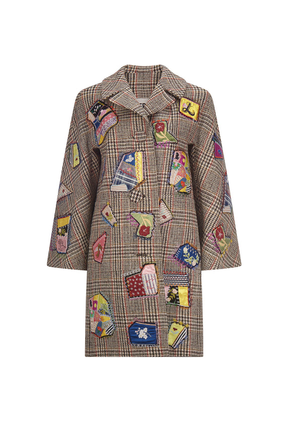 'LICKETY SPLIT' L/S PATCH POCKET COAT W/ CRYSTALS - - Libertine