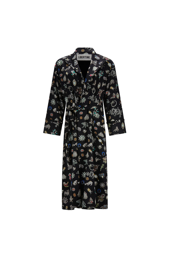 'BLACK DIAMOND PINS' ROBE COAT -  - Libertine