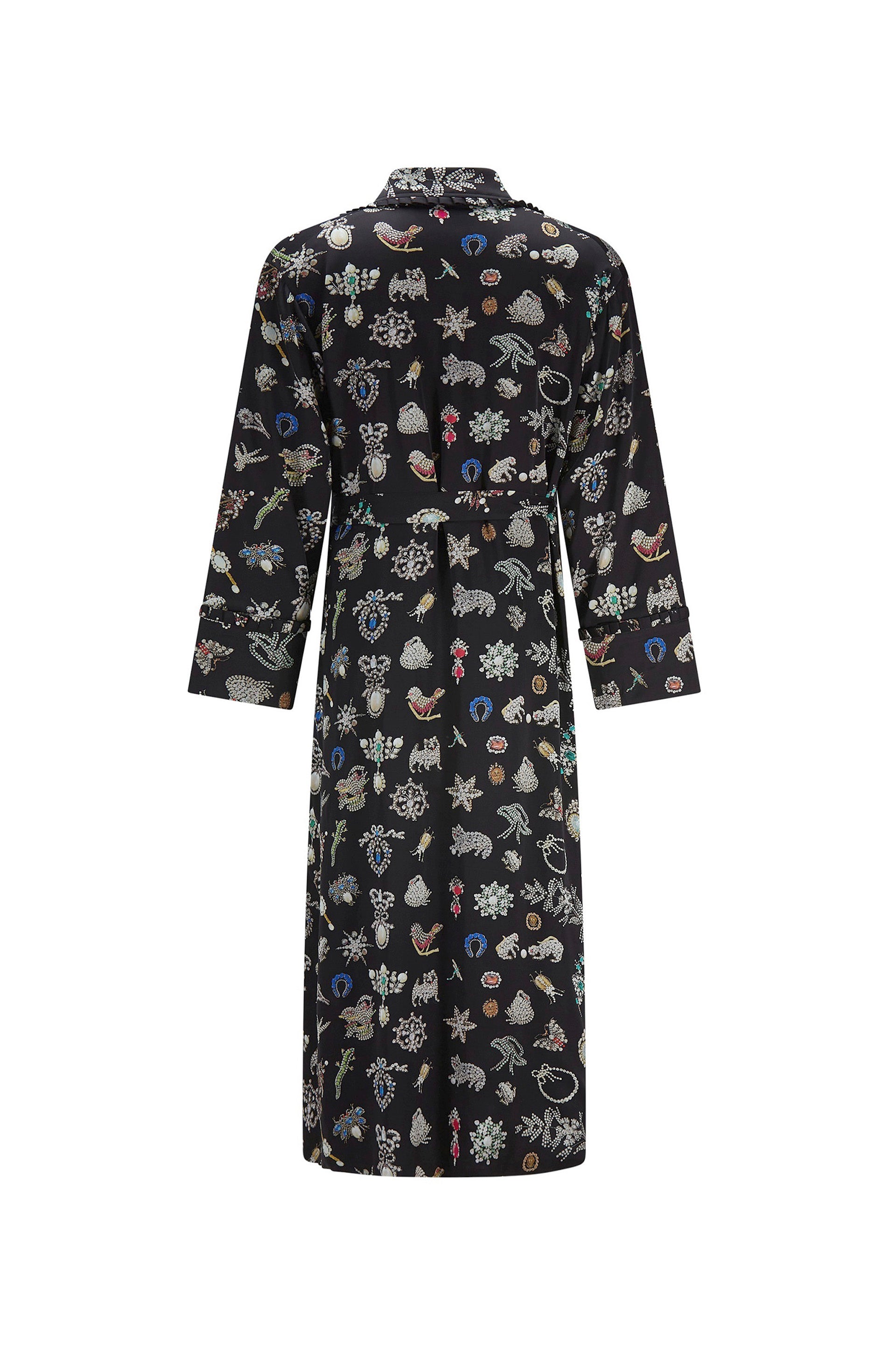 'BLACK DIAMOND PINS' ROBE COAT - - Libertine