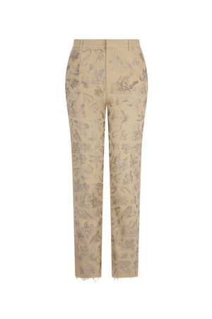 'ELIZABETHAN STUMP WORK' WOMEN'S CHINOS