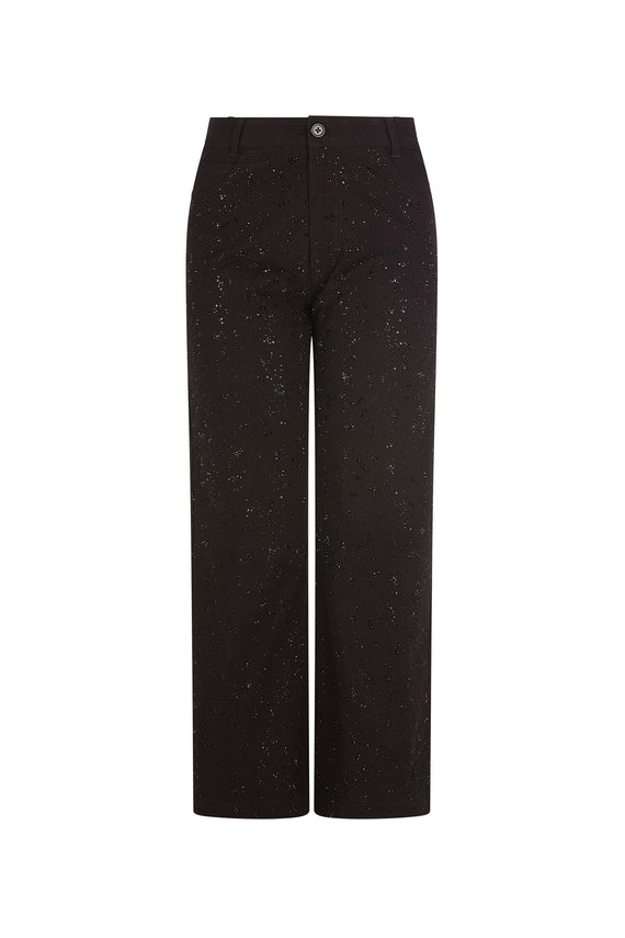 'HEAVY STARDUST' CROPPED WIDE LEG PANT - - Libertine - Main image
