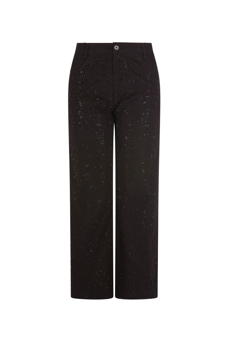 'HEAVY STARDUST' CROPPED WIDE LEG PANT - - Libertine