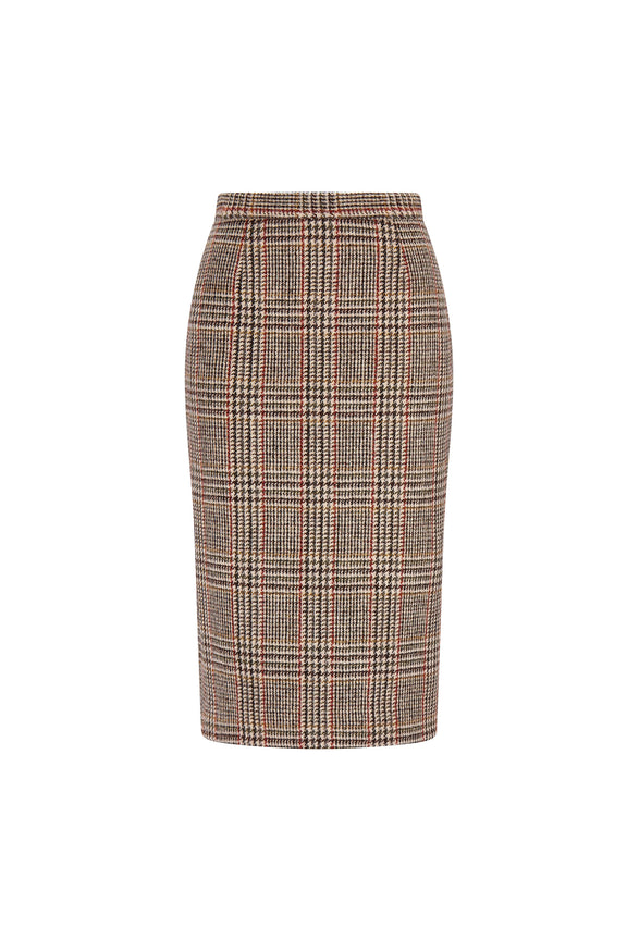 'HOUNDSTOOTH' CLASSIC PENCIL SKIRT -  - Libertine