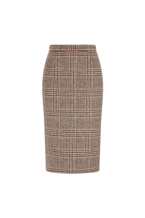 'HOUNDSTOOTH' CLASSIC PENCIL SKIRT