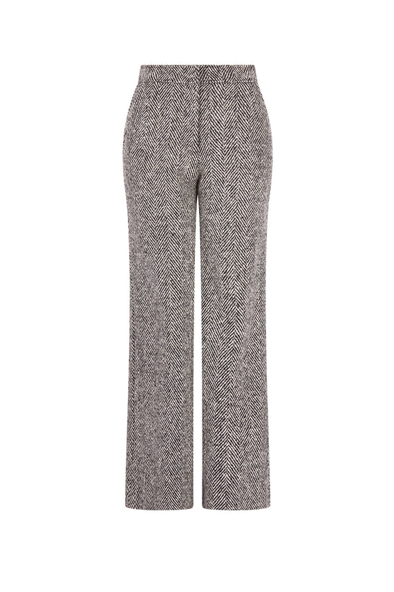 'HERRINGBONE' NEW WIDE LEG PANTS - - Libertine - Main image