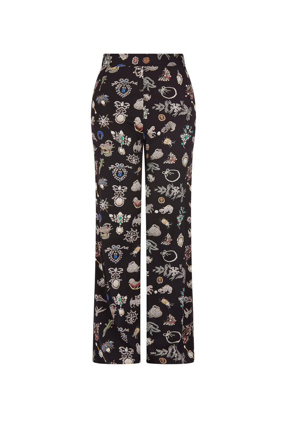 'BLACK DIAMOND PINS' SLIM AARONS PANTS -  - Libertine