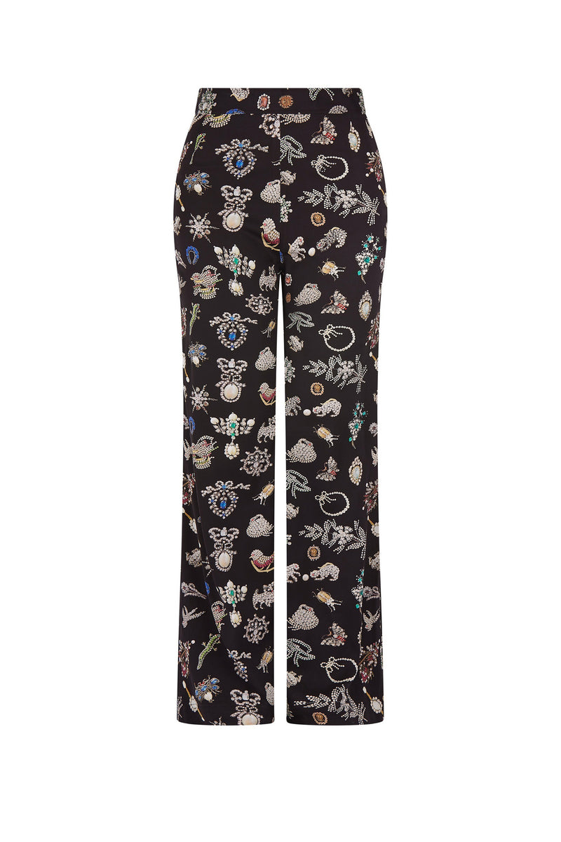 'BLACK DIAMOND PINS' SLIM AARONS PANTS - - Libertine