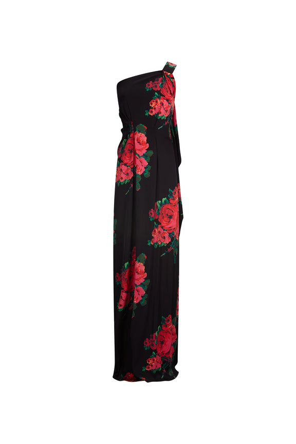 'SEVILLE ROSE' ONE SHOULDER GOWN -  - Libertine