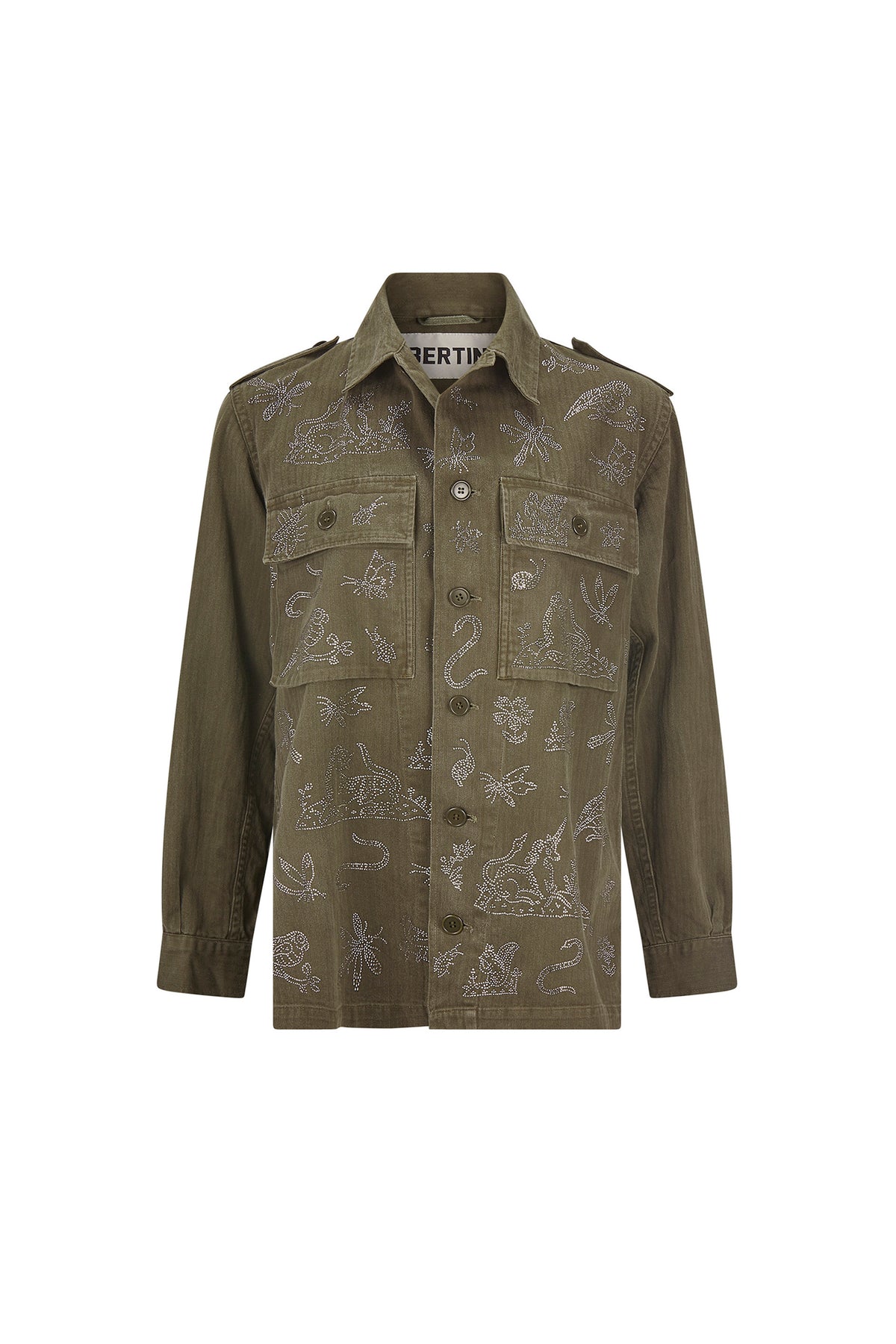 'ELIZABETHAN STUMP WORK' VINTAGE FRENCH MILITARY JACKET - - Libertine