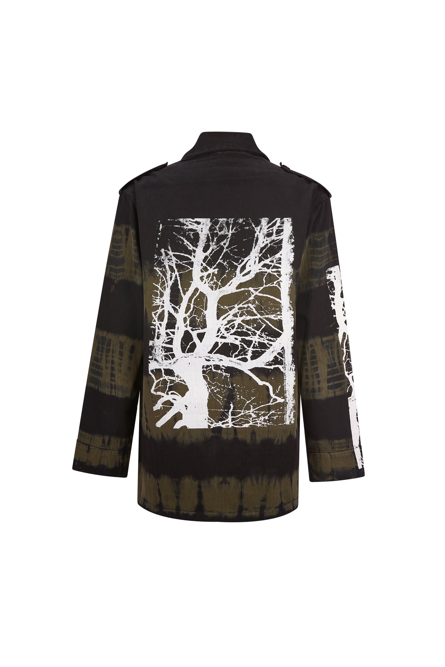'MIDNIGHT FOREST' TIE DYE VINTAGE FRENCH MILITARY JACKET -  - Libertine