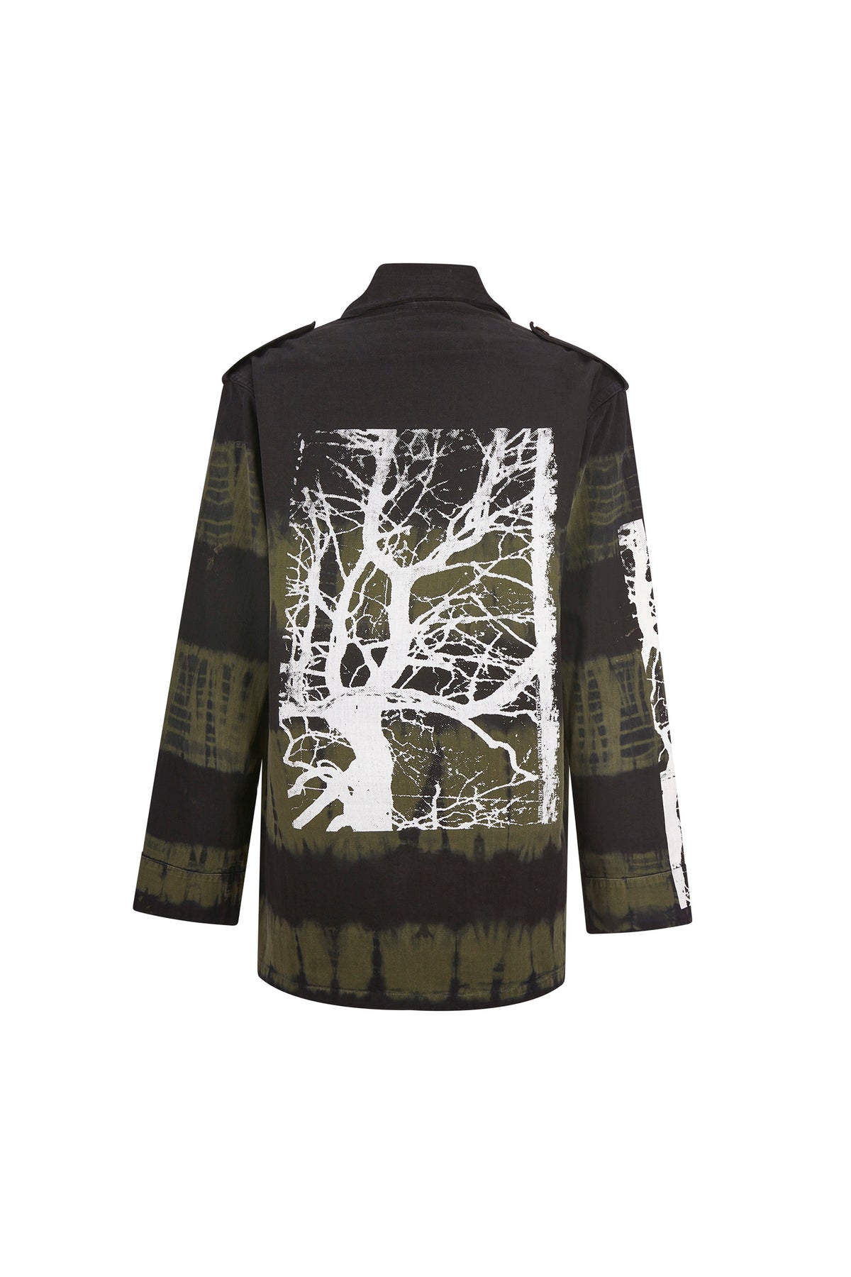 'MIDNIGHT FOREST' TIE DYE VINTAGE FRENCH MILITARY JACKET - - Libertine