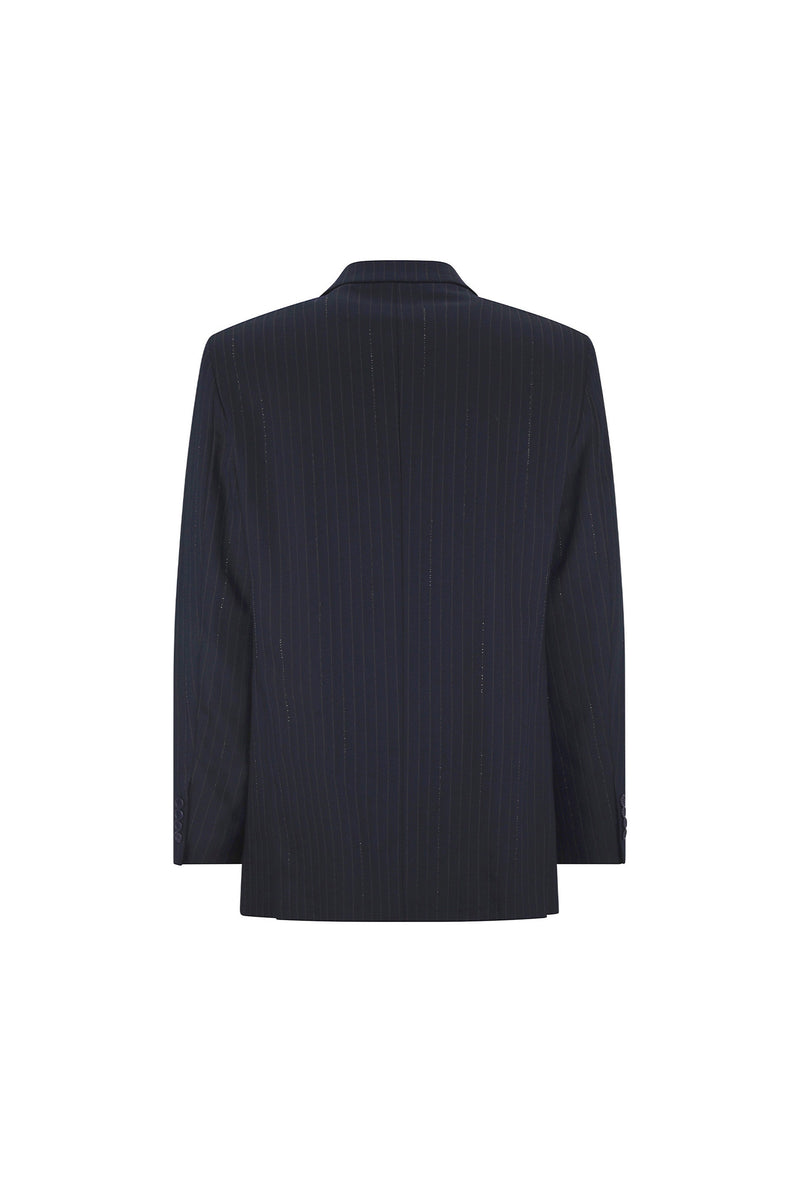 'CRYSTAL PINSTRIPE' DOUBLE BREASTED JACKET - - Libertine
