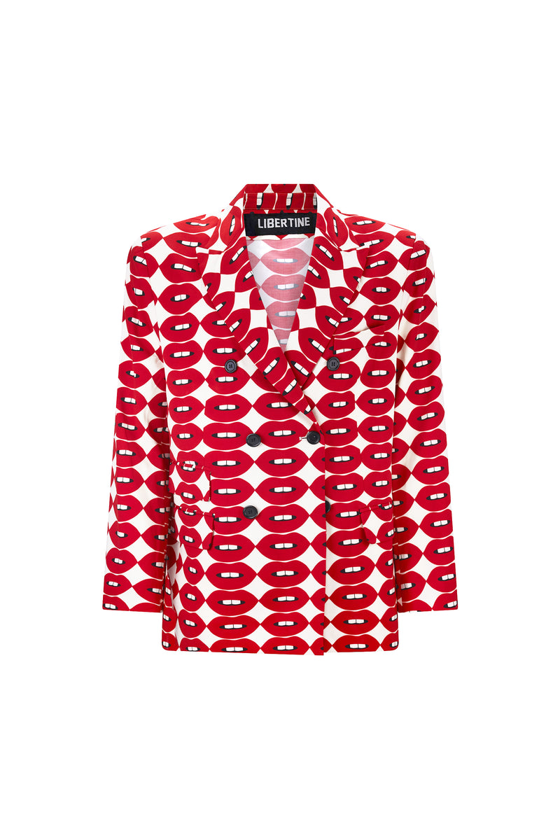 'FRENCH KISSING IN THE USA' MEN'S DOUBLE BREASTED JACKET -  - Libertine