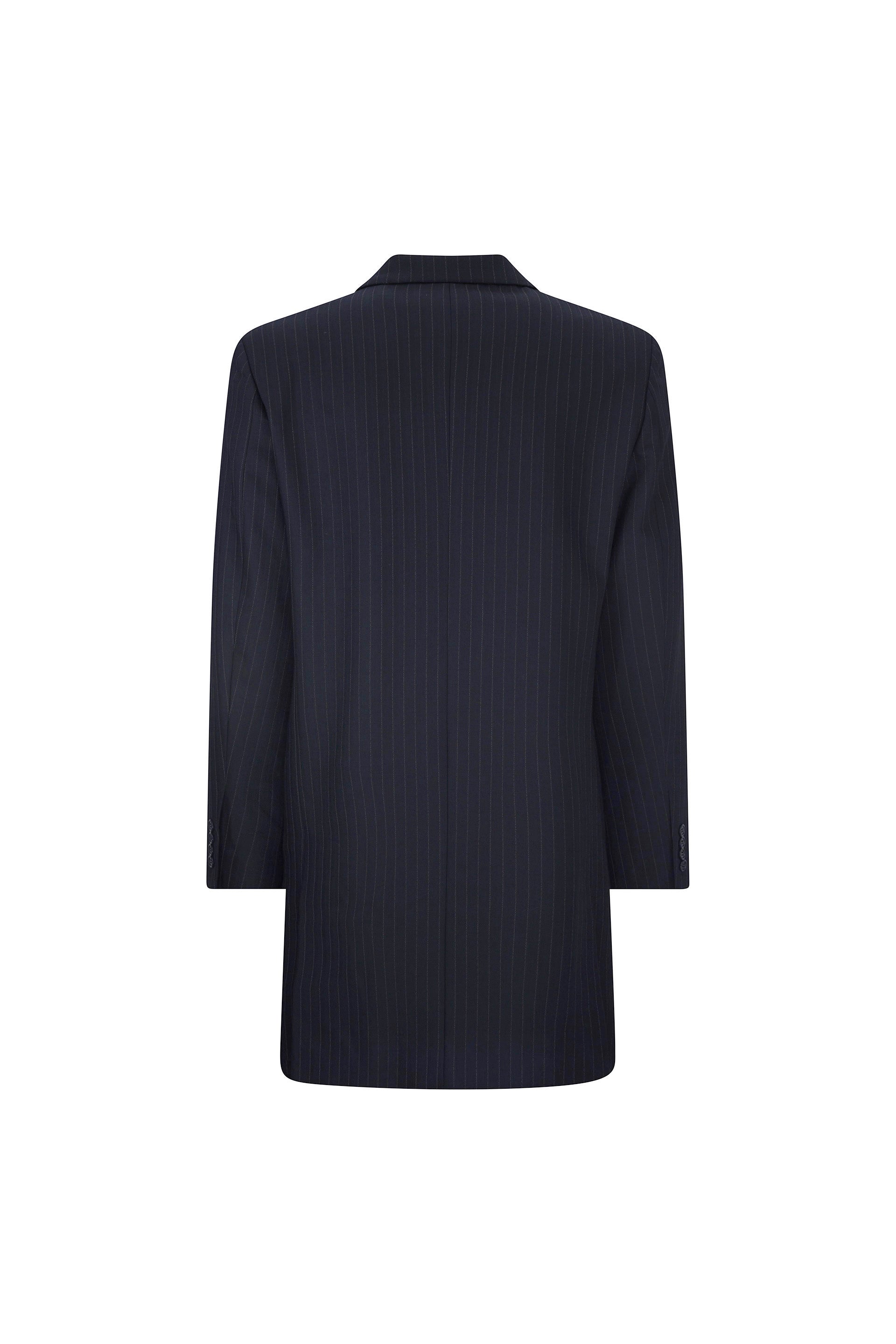 'CRYSTAL PINSTRIPE' DOUBLE BREASTED COAT -  - Libertine