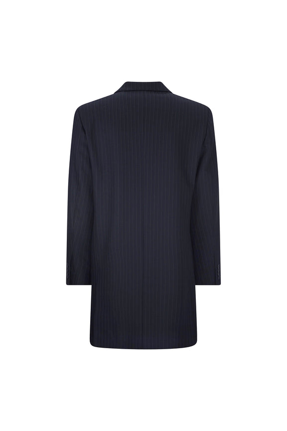 'CRYSTAL PINSTRIPE' DOUBLE BREASTED COAT -  - Libertine