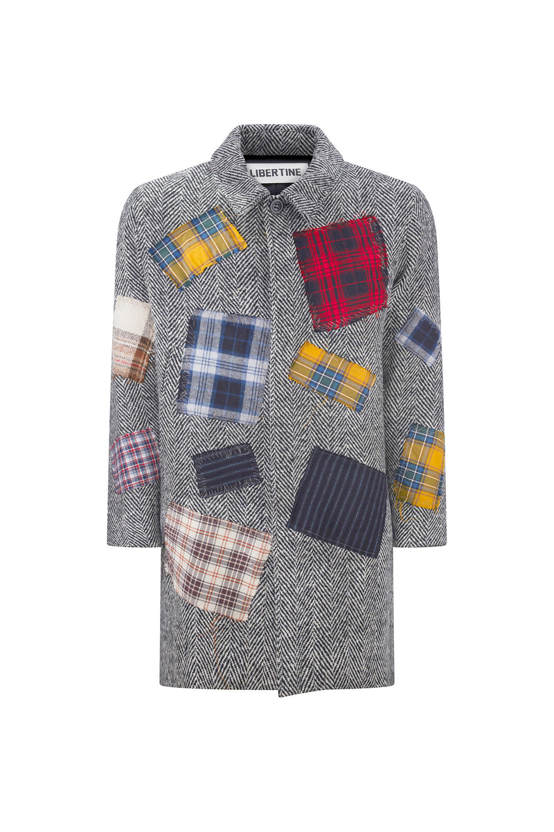 'PATCH HAPPY' MAC COAT - - Libertine