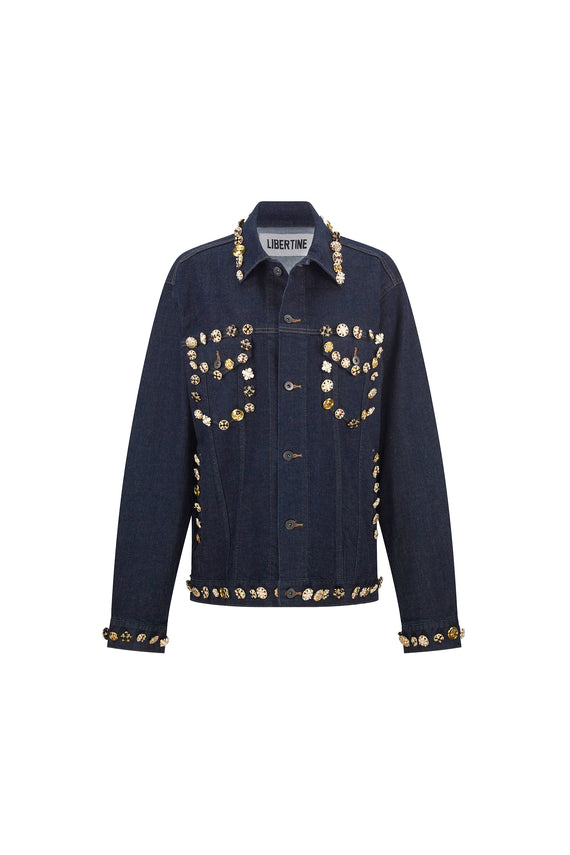 LIMITED RUN 'BUTTON LUXE' DENIM TRUCKER JACKET - - Libertine - Main image