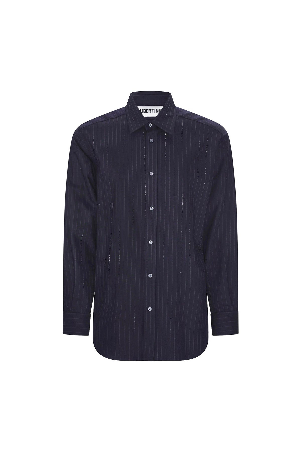'CRYSTAL PINSTRIPE' CLASSIC SHIRT - - Libertine