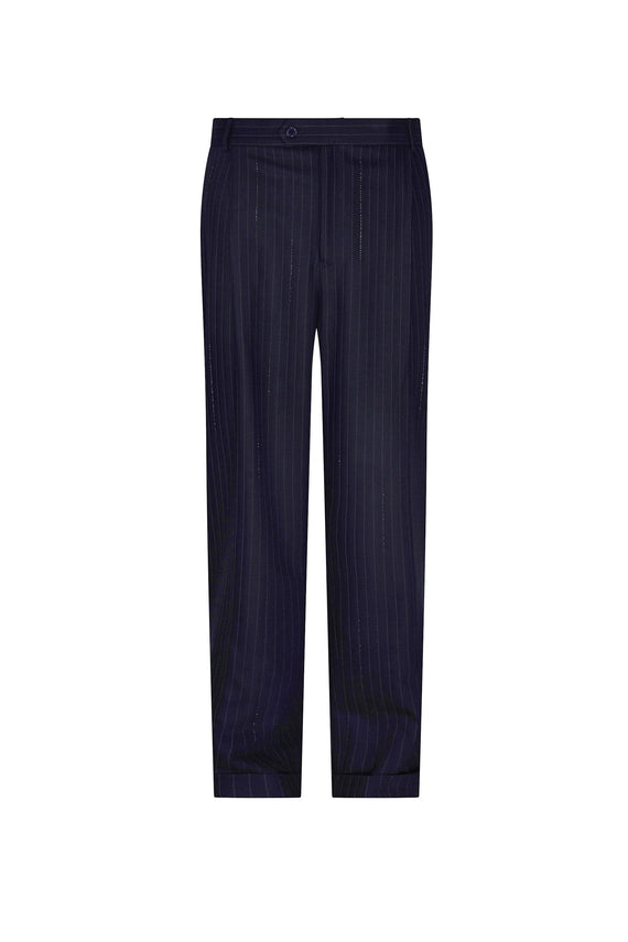 'CRYSTAL PINSTRIPE' WIDE LEG TROUSER - - Libertine - Main image