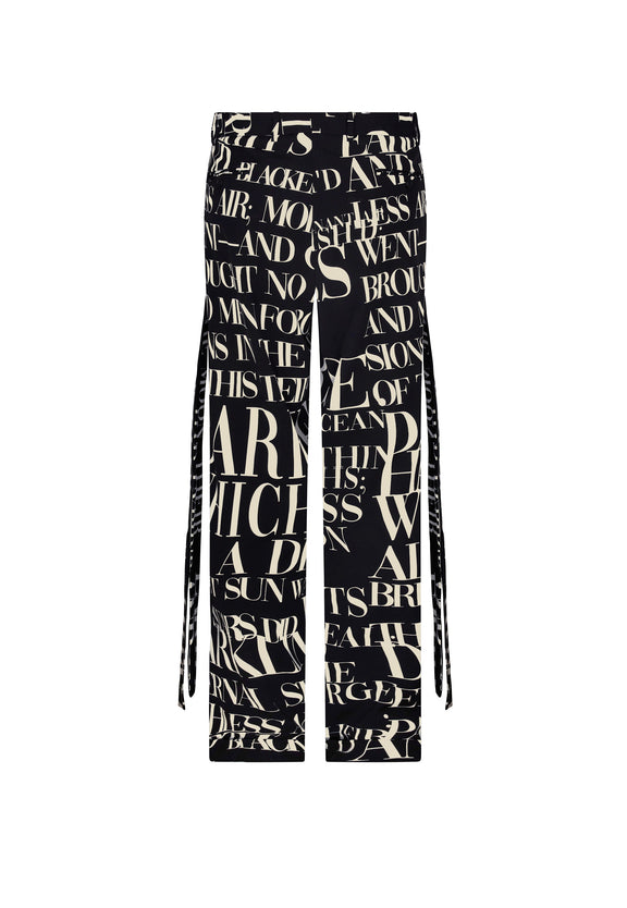 'POEME NOIR' WIDE LEG TROUSER WITH STRAPS -  - Libertine