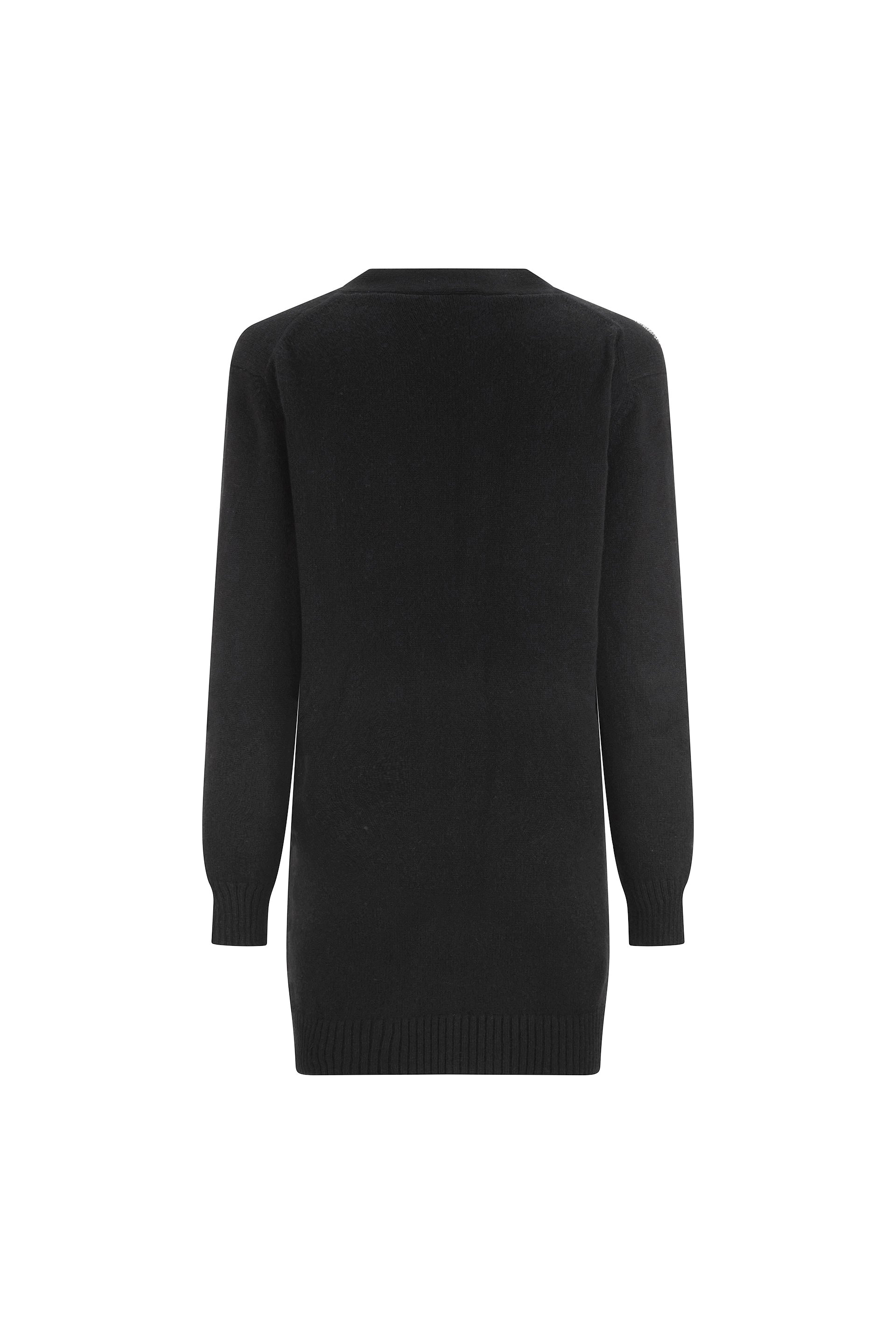 'GARDENIA' BLACK OVERSIZED CARDIGAN -  - Libertine