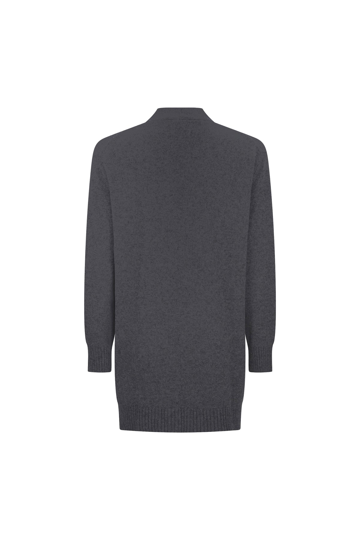 'GEOMETRIC' OVERSIZED CHARCOAL CARDIGAN - - Libertine