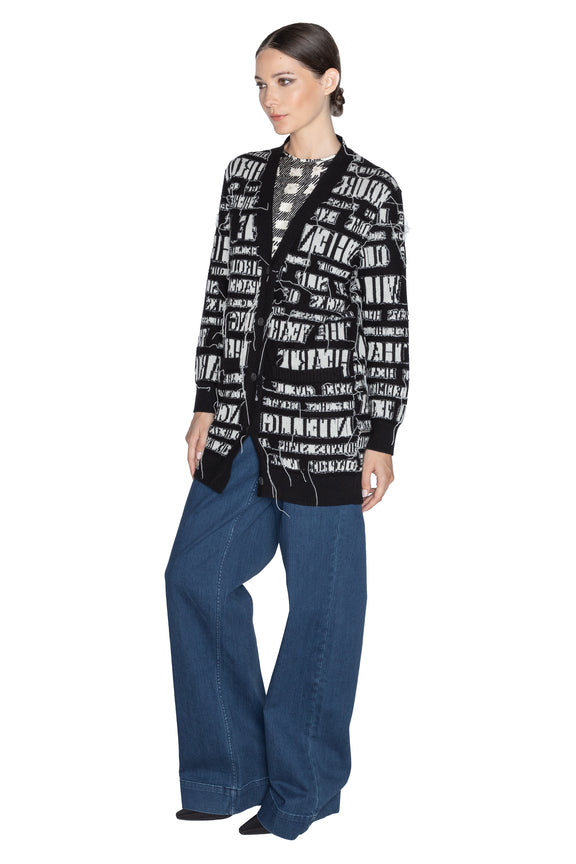 'REFLECTION' OVERSIZED CARDIGAN -  - Libertine