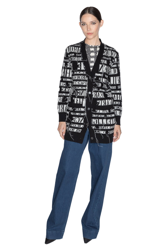 'REFLECTION' OVERSIZED CARDIGAN -  - Libertine