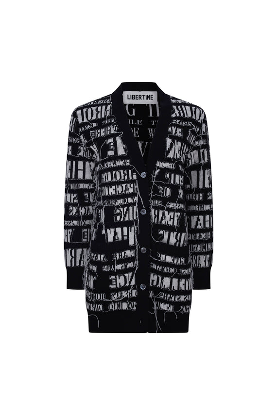 'REFLECTION' OVERSIZED CARDIGAN -  - Libertine