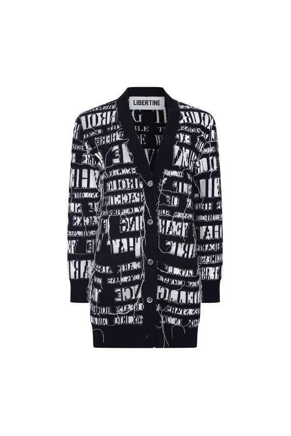 'REFLECTION' OVERSIZED CARDIGAN - - Libertine