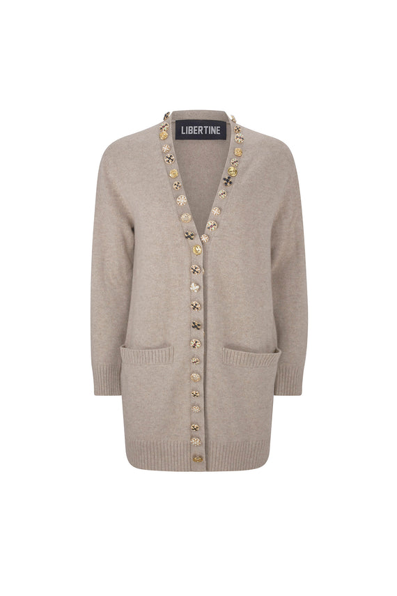 'BUTTON LUXE' OVERSIZED CARDIGAN - - Libertine - Main image