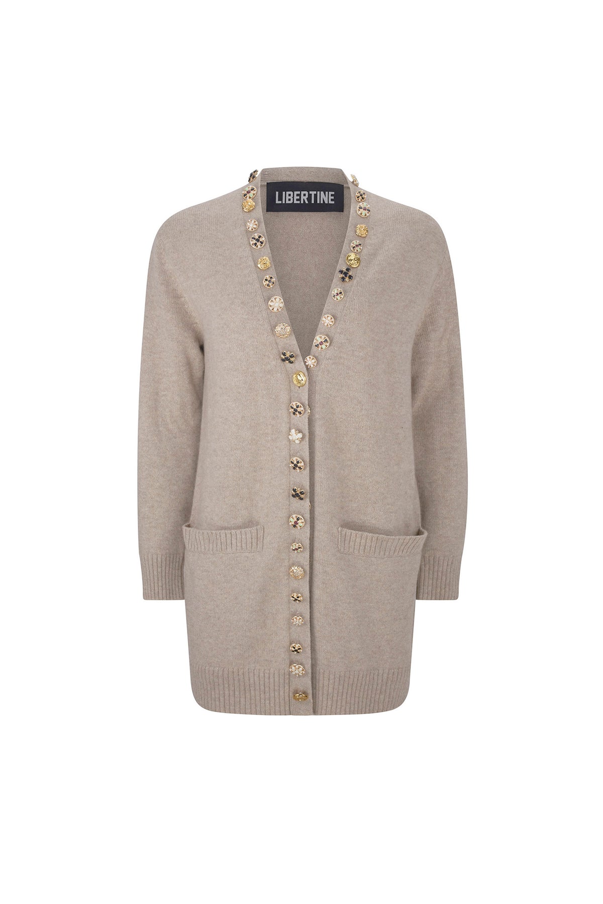 'BUTTON LUXE' OVERSIZED CARDIGAN - - Libertine