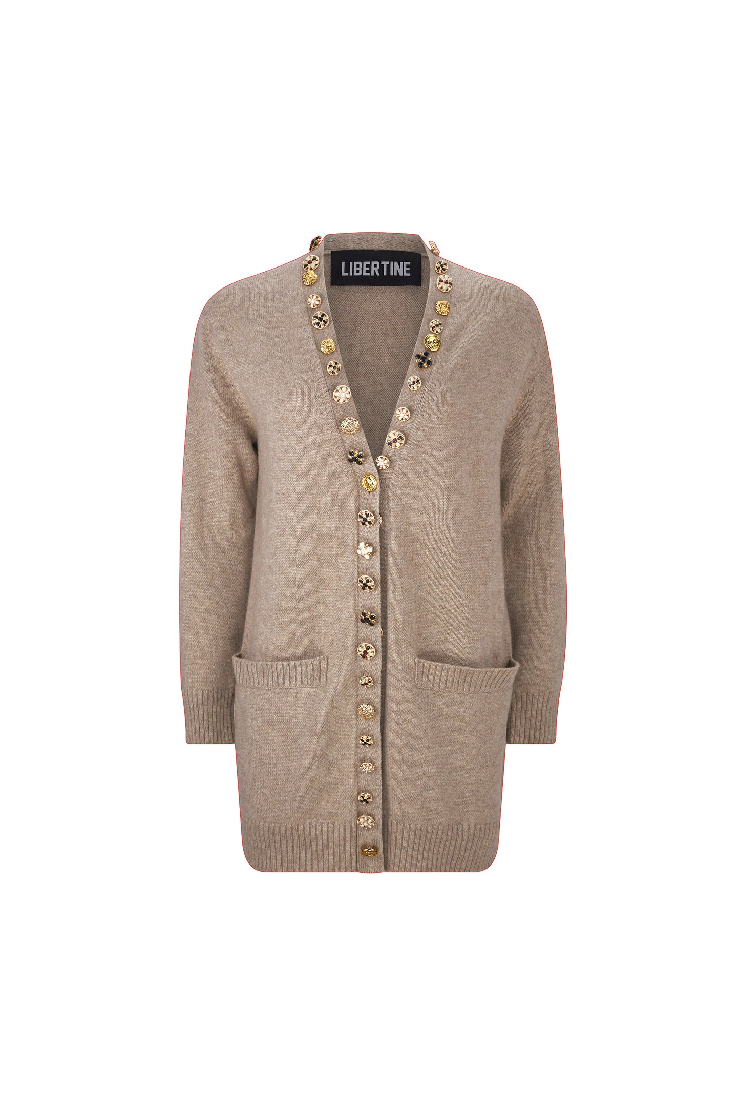 'BUTTON LUXE' OVERSIZED CARDIGAN -  - Libertine