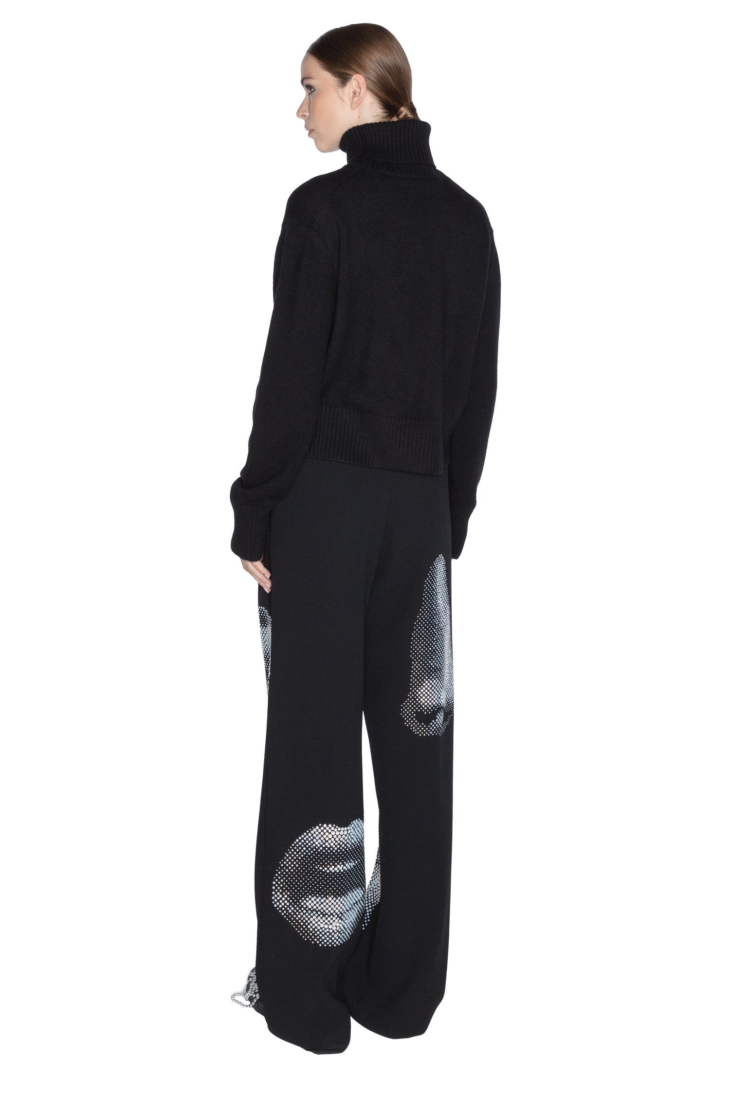 'FIVE SENSES CRYSTAL' CROPPED TURTLENECK -  - Libertine