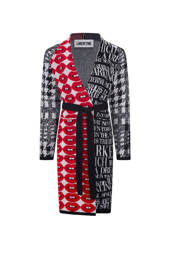 'MIX IT UP' SLIM BELTED CARDIGAN - - Libertine - Main image