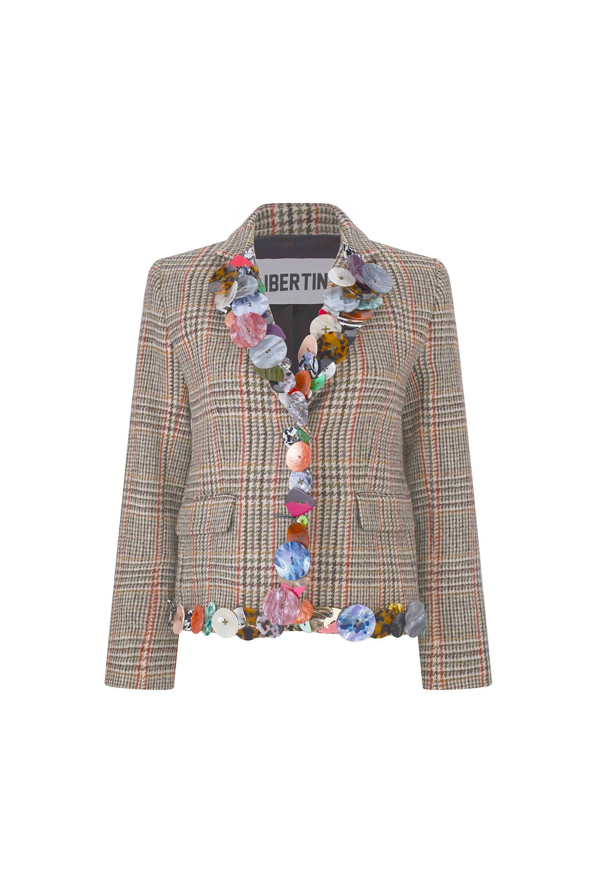 'MEMORY VASE' L/S SHORT BLAZER - - Libertine