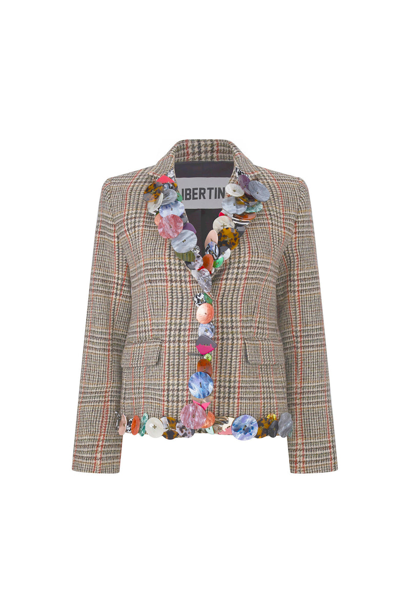 'MEMORY VASE' L/S SHORT BLAZER - - Libertine