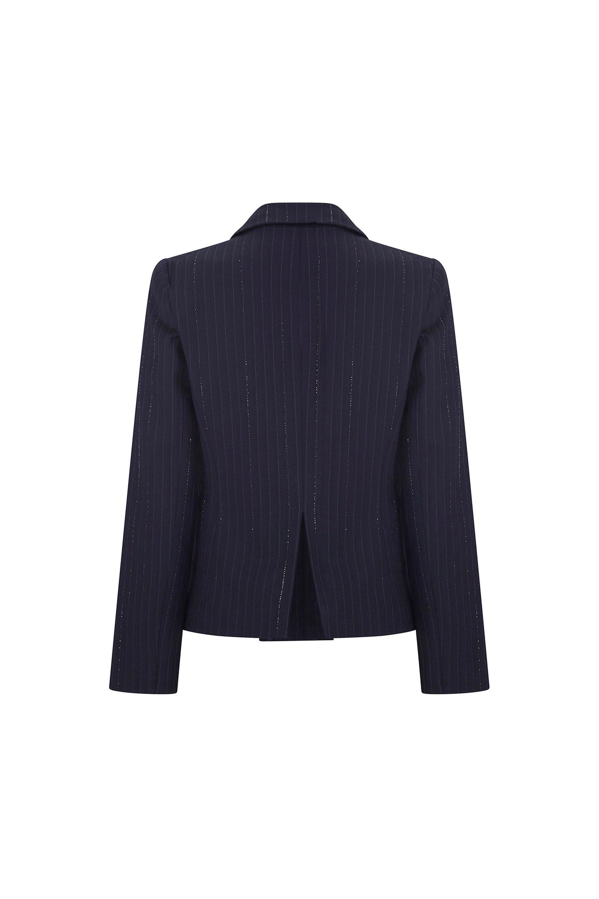 'CRYSTAL PINSTRIPE' L/S SHORT JACKET - - Libertine