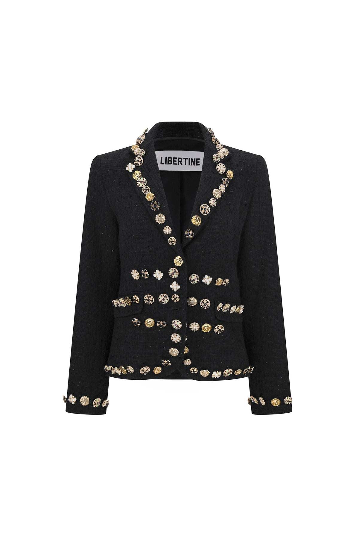 'BUTTON LUXE' L/S SHORT JACKET - - Libertine