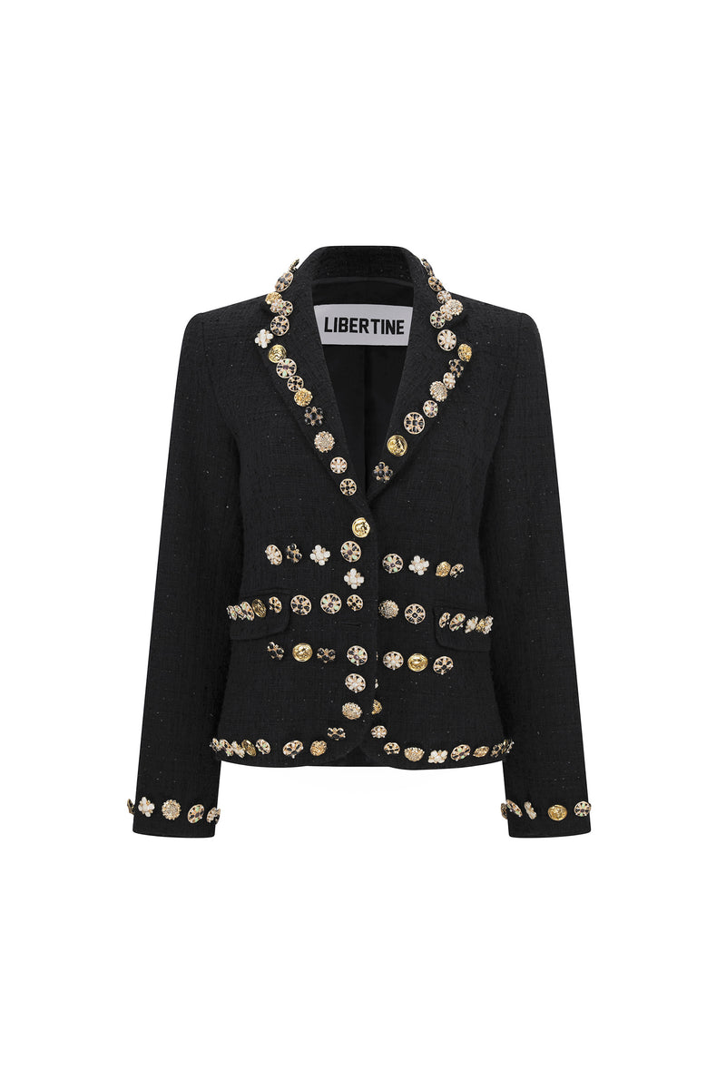 'BUTTON LUXE' L/S SHORT JACKET - - Libertine