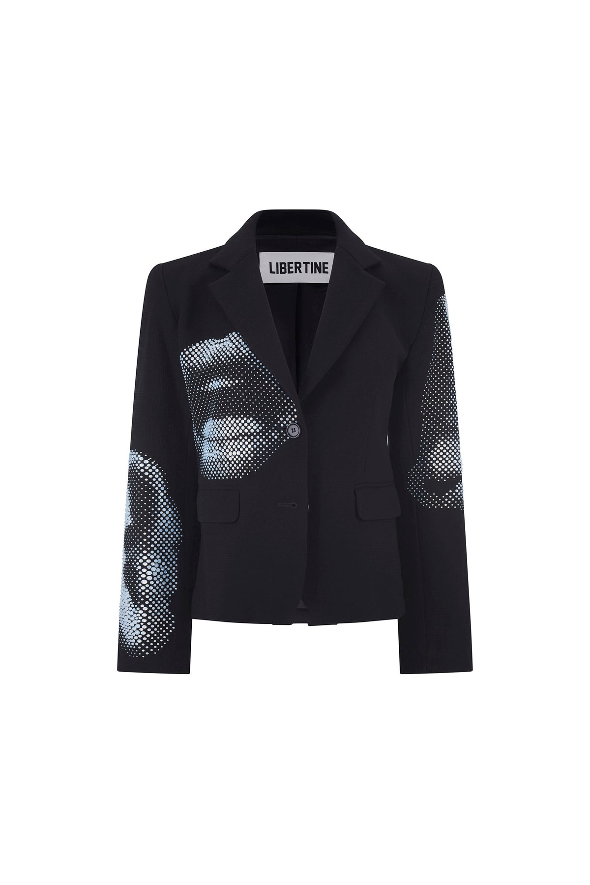 'FIVE SENSES CRYSTAL' L/S SHORT BLAZER - - Libertine